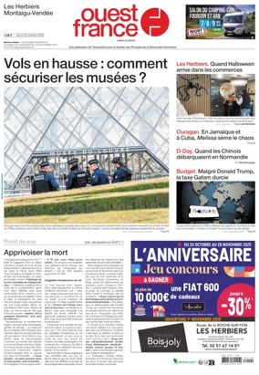 Cover of Ouest France (Les Herbiers / Montaigu)