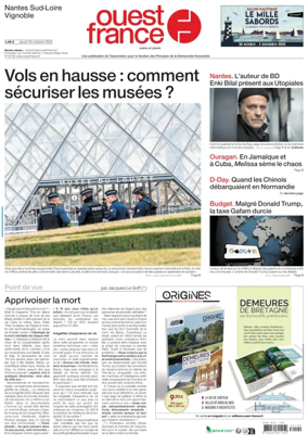 Cover of Ouest France (Nantes / Sud-Loire / Vignoble)
