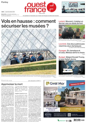 Cover of Ouest France (Pontivy)