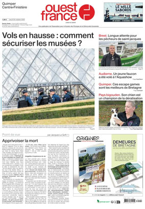 Cover of Ouest France (Quimper)