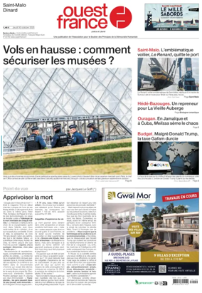 Cover of Ouest France (Saint-Malo)
