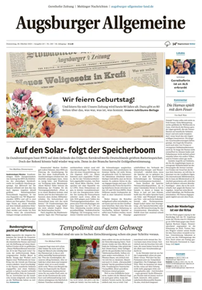 Cover of Augsburger Allgemeine (Land Nord)