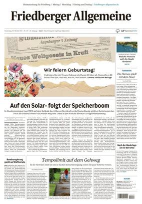 Cover of Friedberger Allgemeine