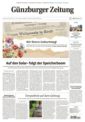 Cover of Guenzburger Zeitung