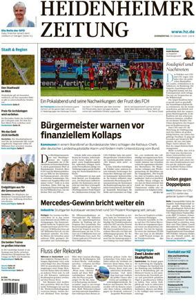 Cover of Heidenheimer Zeitung