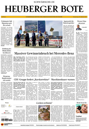 Cover of Heuberger Bote