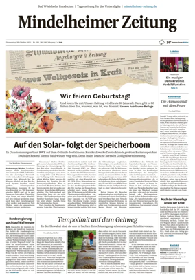 Cover of Mindelheimer Zeitung