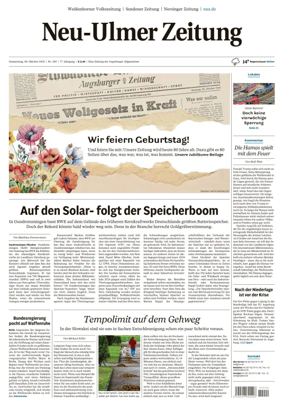 Cover of Neu-Ulmer Zeitung
