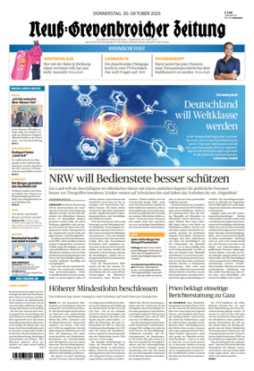 Cover of Neuss-Grevenbroicher Zeitung Neuss