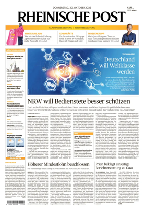 Cover of Rheinische Post - Mönchengladbach and Korschenbroich