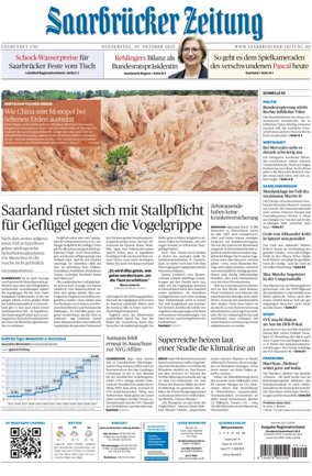 Cover of Saarbruecker Zeitung