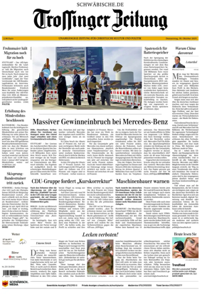 Cover of Trossinger Zeitung