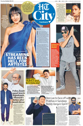 Cover of Hindustan Times (Lucknow) - Live