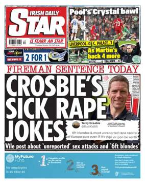 Cover of Irish Daily Star