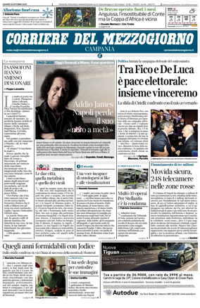 Cover of Corriere del Mezzogiorno (Campania)