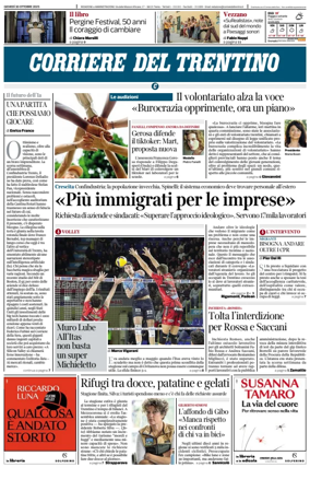 Cover of Corriere del Trentino
