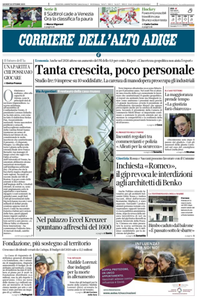Cover of Corriere dell'Alto Adige