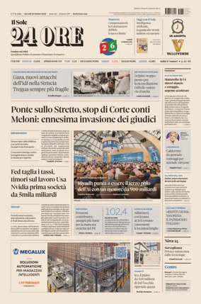 Cover of Il Sole 24 Ore