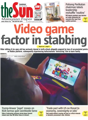 Cover of The Sun (Malaysia)