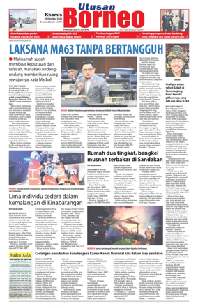 Cover of Utusan Borneo (Sabah)