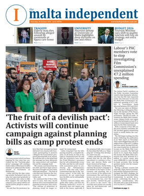 Cover of Malta Independent