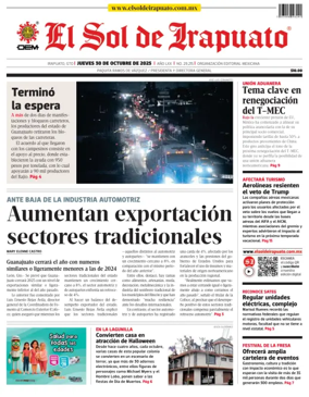 Cover of El Sol de Irapuato