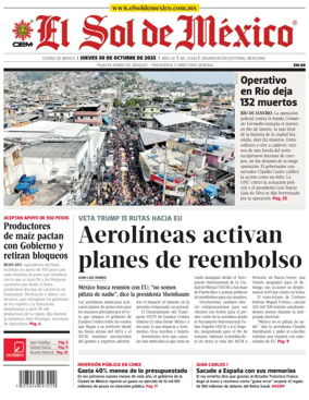 Cover of El Sol de Mexico