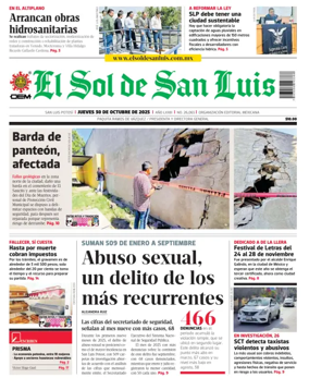 Cover of El Sol de San Luis Potosi