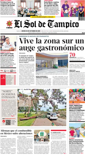 Cover of El Sol de Tampico