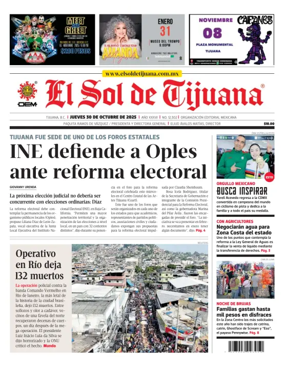Cover of El Sol de Tijuana