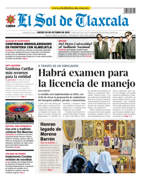 Cover of El Sol de Tlaxcala