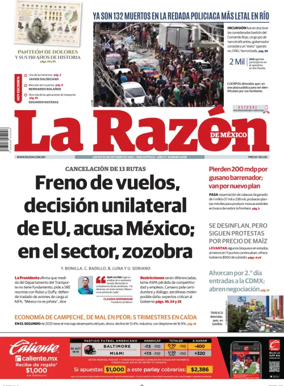 Cover of La Razón de México