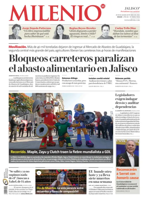 Cover of Milenio Jalisco