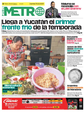Cover of Publimetro Quintana Roo
