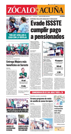 Cover of Zócalo Acuña