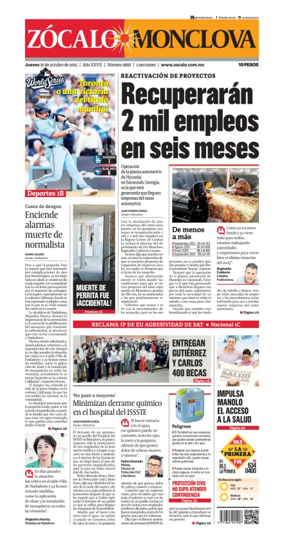 Cover of Zócalo Monclova