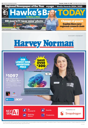 Cover of Hawke's Bay Today