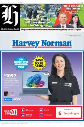 Cover of The New Zealand Herald