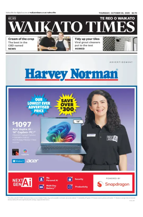 Cover of Waikato Times