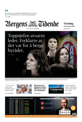 Cover of Bergens Tidende