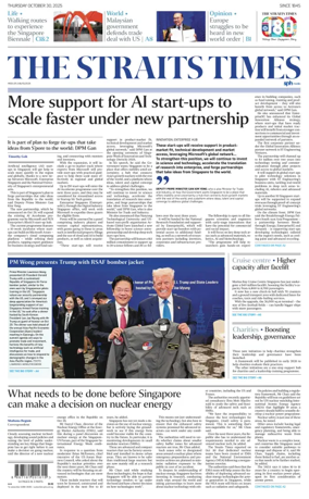 Cover of The Straits Times