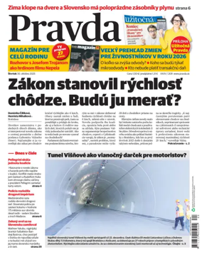 Cover of Pravda of Slovakia