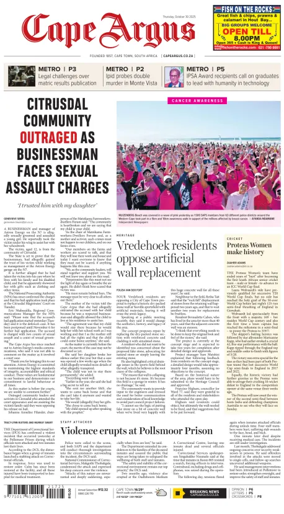 Cover of Cape Argus (PM Edition)