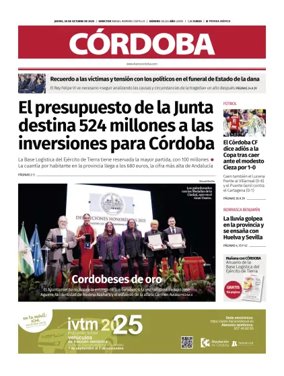 Cover of Diario Córdoba