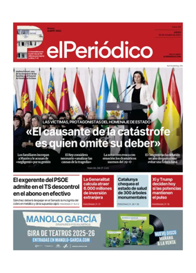 Cover of El Periódico de Catalunya (Castellano)