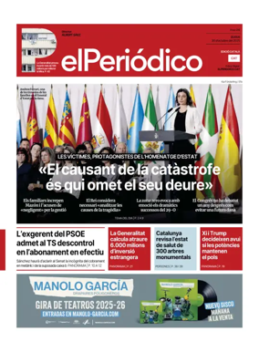 Cover of El Periódico de Catalunya (Català)
