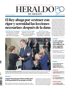 Cover of Heraldo de Aragón
