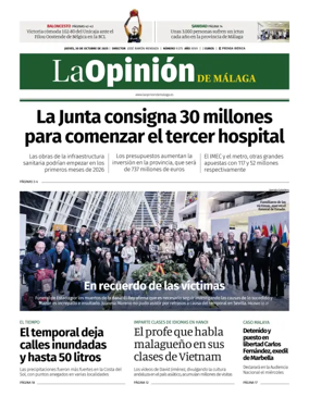 Cover of La Opinión de Málaga