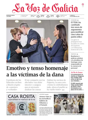 Cover of La Voz de Galicia (Arousa)