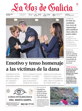 Cover of La Voz de Galicia (Monforte)